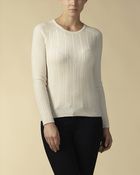 Jaeger Cashmere Cable Knit Sweater - Lyst