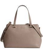 DKNY Saffiano Leather Large Double Zip Shopper - Lyst
