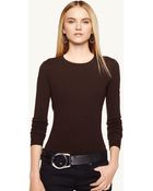 Ralph Lauren Black Label Cashmere Crewneck Sweater - Lyst