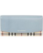 Burberry Shoes & Accessories Porter Flap Check Wallet - Lyst