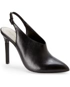 Pour La Victoire Black Zen Slingback Pumps - Lyst
