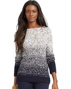 Lauren by Ralph Lauren Ombre Cable-Knit Sweater - Lyst