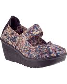 Bernie Mev Lulia Wedge Pink Camo Fabric - Lyst