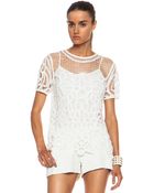 Rag & Bone Nancy Cotton Blouse - Lyst