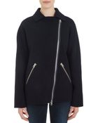 Acne Studios Envier Oversize Moto Jacket - Lyst