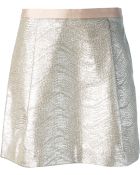 Tory Burch Front Pleats A-Line Mini Skirt - Lyst
