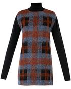 McQ by Alexander McQueen Check Wool-Blend Knitted Dress - Lyst