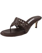 Manolo Blahnik 50Mm Thong Slide - Lyst