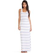 Splendid Striped Empire Waist Maxi Dress - Lyst