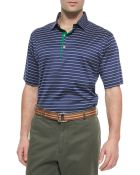 Peter Millar Thinstriped Cotton Polo Shirt - Lyst