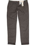 River Island Dark Grey Herringbone Casual Trousers - Lyst