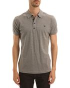 Diesel Alfred Coal Grey Short Sleeve Polo - Lyst