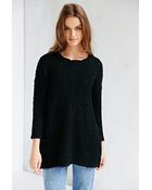 Glamorous Side-Zip Tunic Sweater - Lyst