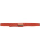 Armani Jeans Patent Skinny Leather Belt - Lyst