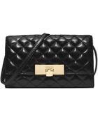 Michael Kors Avery Quilted-Leather Clutch - Lyst