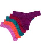 Hanky Panky Signature Lace Original Rise Thong 5pack - Lyst