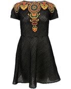 Valentino Embroidered Dress - Lyst