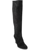 Lanvin 80Mm Suede Wedged Boots - Lyst
