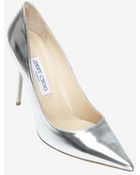 Jimmy Choo Silver Mirrored Metallic Pump Silver - Lyst