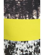 BCBGMAXAZRIA Print Combo Tank Dress in Black - Lyst