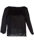 Jil Sander Navy Blouse - Lyst