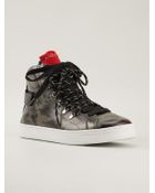 Dolce & Gabbana Camouflage Hi-Top Trainers - Lyst