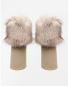 Asos Faux Fur Cuff - Lyst