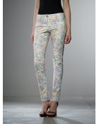 Patrizia Pepe 5 Pocket Trousers In Printed Cotton - Lyst