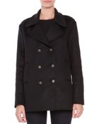 Tomas Maier Compact Wool-blend Peacoat - Lyst