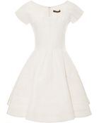Zac Posen Silk-Faille A-Line Dress - Lyst