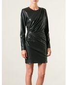 MSGM Draped Dress - Lyst