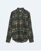 Zara Checked Shirt - Lyst