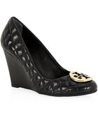 Tory Burch Quinn 110 Leather Wedge - Lyst