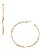 Scoop Hammered Hoop Earrings - Lyst