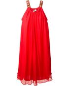Lanvin Embellished Shift Dress - Lyst