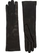 Barneys New York Cashmere-Lined Long Gloves - Lyst