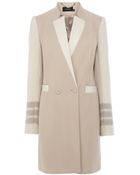 Karen Millen Masculine Double Breasted Coat - Lyst