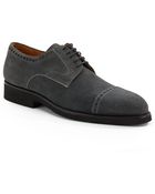 Magnanni Suede Captoe Oxfords - Lyst