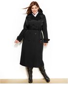 London Fog Plus Size Long Trench Coat - Lyst
