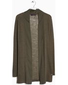 Violeta By Mango Mixed Wool-Blend Cardigan - Lyst