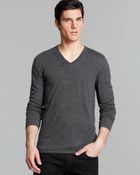 John Varvatos Usa Vneck Sweater - Lyst