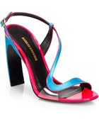 Nicholas Kirkwood Metallic Leather Strappy Sandals - Lyst
