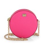 Dolce & Gabbana Round Leather Shoulder Mini Bag - Lyst