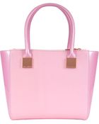 Ted Baker Avah Crosshatch Mini Tote Bag Dusky Pink - Lyst