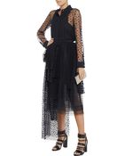 Chloé Polka-Dot Tulle Blouse - Lyst
