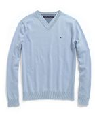 Tommy Hilfiger Solid V Neck Sweater - Lyst