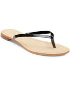 Saks Fifth Avenue Black Glory Thong Slides - Lyst