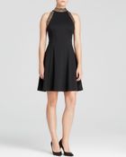 MICHAEL Michael Kors Studded Halter Dress - Lyst