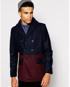 Native Youth Contrast Peacoat - Lyst