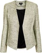 Topshop Tailored Crop Boucle Jacket - Lyst